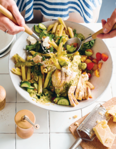 Chicken & pesto pasta salad