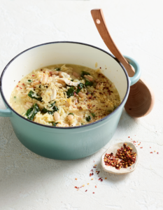Chicken, lemon & risoni soup from Wholesome by Sarah by Sarah Pound