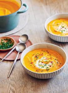 Toasty roasted pumpkin soup from The Simple Dinner Edit by Nicole Maguire