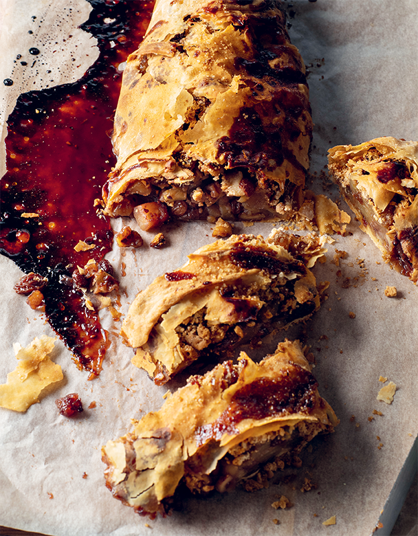 Apple strudel from Italian Family Food by Silvia Colloca