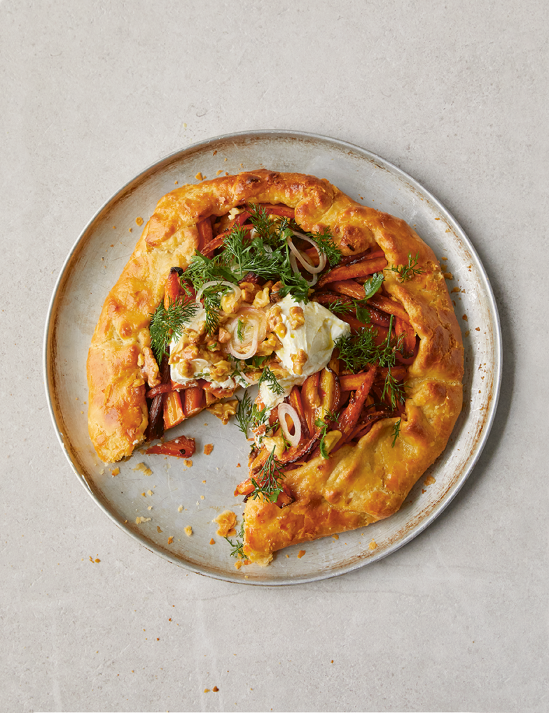 Roast Carrot & Harissa Tart from Good Cooking Every Day by Julia Busuttil Nishimura