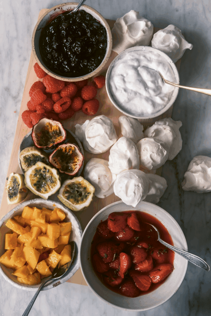 Deconstructed Pavlova Board recipe from Linger by Hetty Lui McKinnon